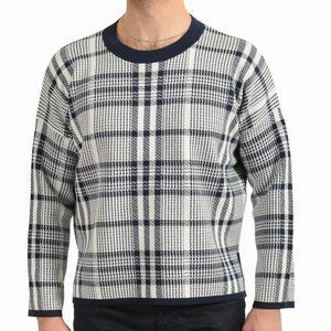 Hugo Boss Men's "Schecky" Plaid Crewneck Pullover Sweater